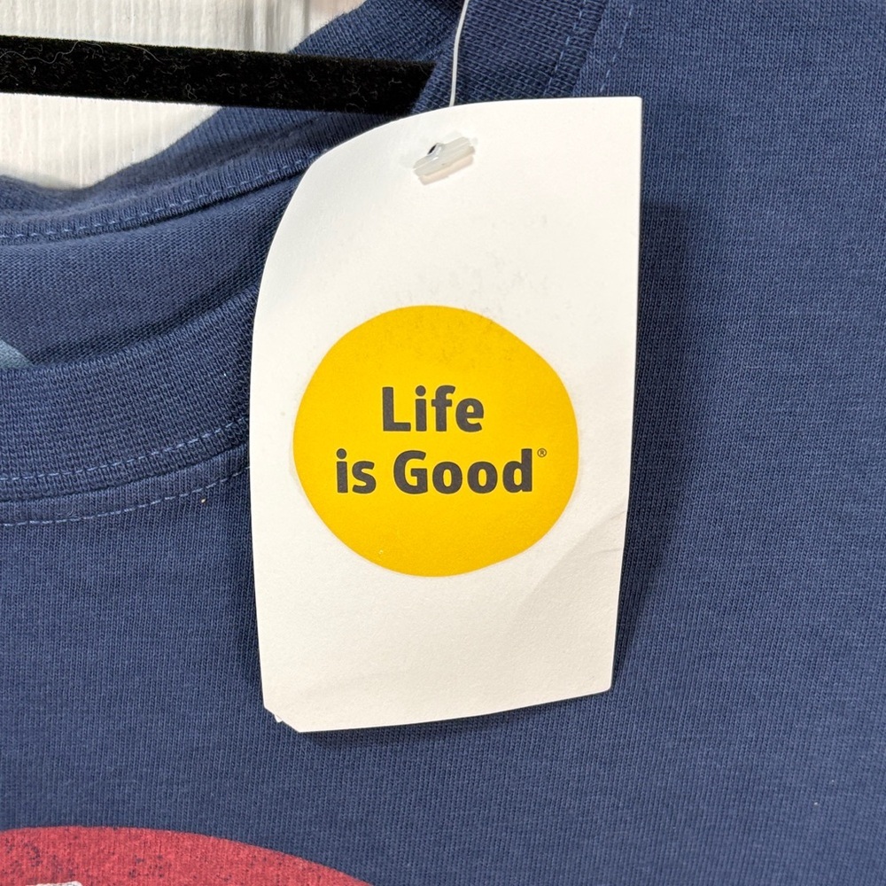 Life Is Good Men's Blue 'Start Me Up' Tee - Picture 3 of 9